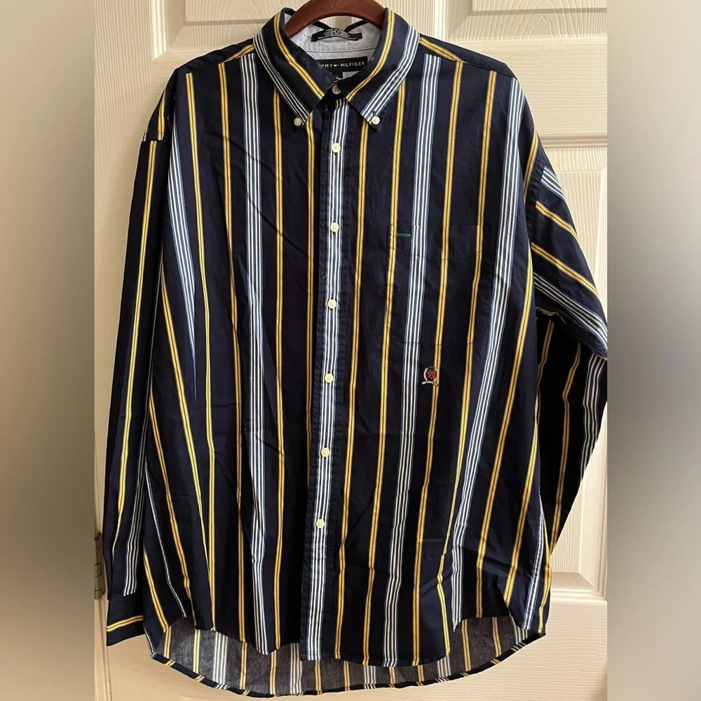 VINTAGE~TOMMY HILFIGER~MEN’S SHIRT~LG